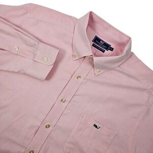 Vineyard Vines Men's XL Slim Fit Tucker Shirt Pink Button Down LS Logo 1W1359